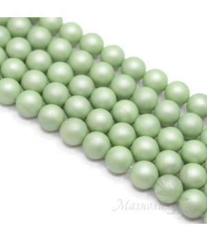 Жемчуг Майорка, фисташковый 10мм, полная нить(40 бусин)