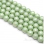 Жемчуг Майорка, фисташковый 10мм, полная нить(40 бусин)