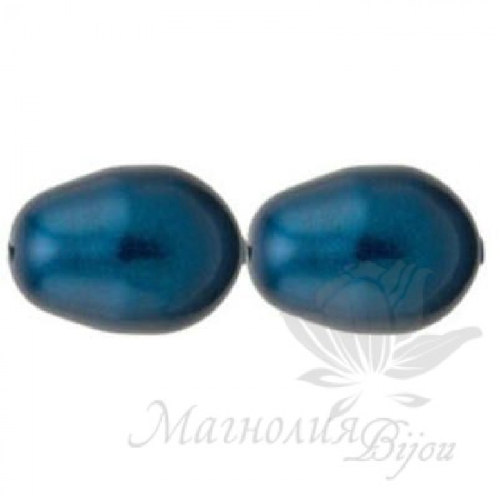 Жемчуг Swarovski 11: 8мм Petrol(600), 1 штука