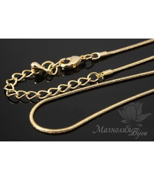 ГОТОВАЯ ЦЕПОЧКА "Змейка", позолота 16 карат