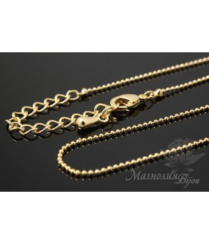 ГОТОВАЯ ЦЕПОЧКА "Перлина", позолота 16 карат
