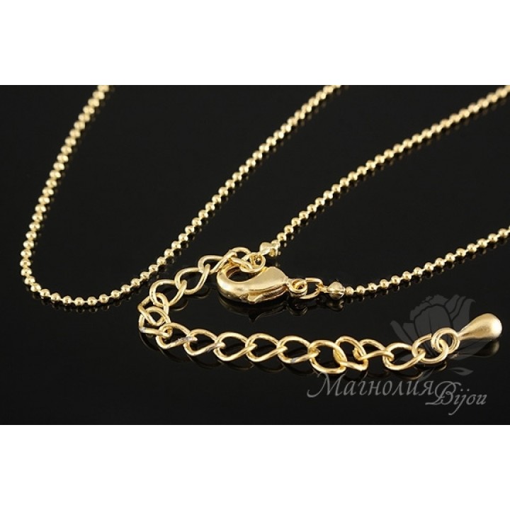 ГОТОВАЯ ЦЕПОЧКА "Перлина", позолота 16 карат матовая