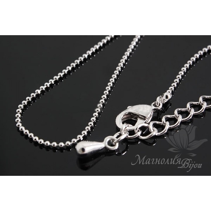 ГОТОВАЯ ЦЕПОЧКА "Перлина", родиевое покрытие 