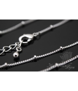 ГОТОВАЯ ЦЕПОЧКА "Сатурно", родиевое покрытие