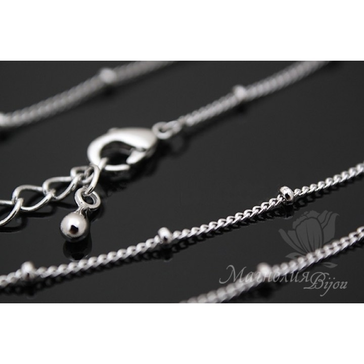 ГОТОВАЯ ЦЕПОЧКА "Сатурно", родиевое покрытие