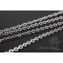 Цепочка "Якорная 1,5 : 2мм" 50см, родиевое покрытие