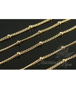 ЦЕПОЧКА "Сатурно", 50см позолота 16 карат