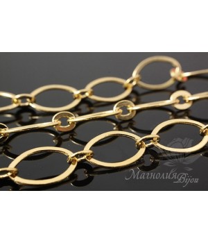 ЦЕПОЧКА "Комбо" 50см, позолота 16 карат