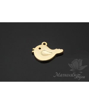 Подвеска "Птенчик" позолота
