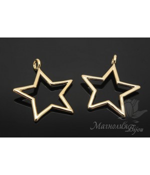 Подвеска "Звёздочка", позолота 14 карат