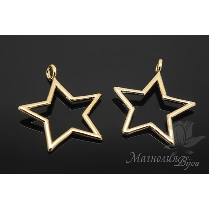 Подвеска "Звёздочка", позолота 14 карат