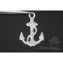 ПОДВЕСКА "Якорь", родиевое покрытие