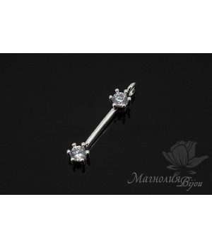 ПОДВЕСКА "Марко", родиевое покрытие