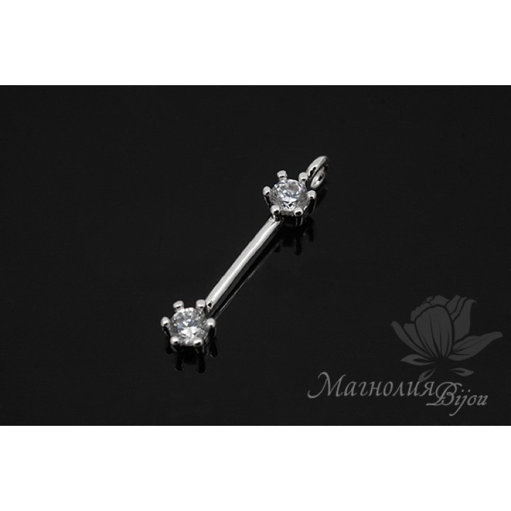 ПОДВЕСКА "Марко", родиевое покрытие