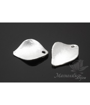 ПОДВЕСКА "Чешуйка", родиевое покрытие