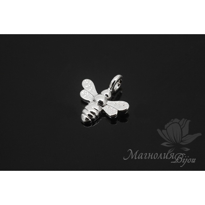 ПОДВЕСКА "Пчёлка маленькая", родиевое покрытие