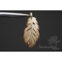 ПОДВЕСКА "Перо", позолота 14 карат