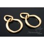 Подвеска "2 звена", позолота 14 карат
