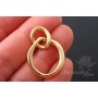 Подвеска "2 звена", позолота 14 карат