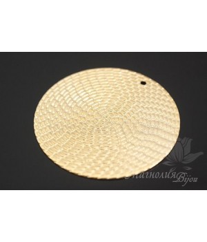 ПОДВЕСКА-медальон "Золото Инков" 30мм, позолота 14 карат