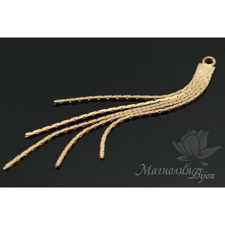 ПОДВЕСКА-КИСТОЧКА "Эгоист", позолота 16 карат
