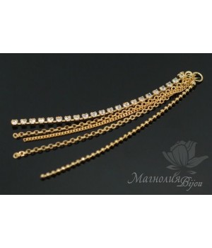 ПОДВЕСКА-КИСТОЧКА "Млечный путь", позолота 16 карат