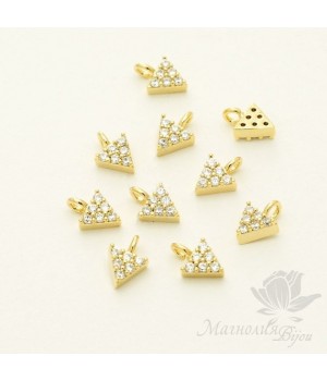 ПОДВЕСКА "Треугольничек", позолота 16 карат