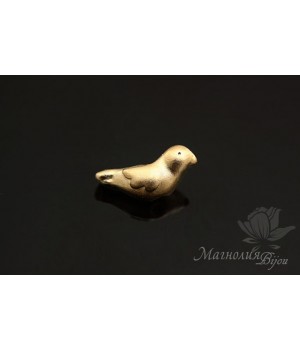 БУСИНА "Воробышек" позолота БУСИНА "Воробышек" позолота