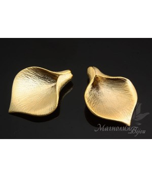 БУСИНА(подвеска) "Калла малая", позолота 14 карат