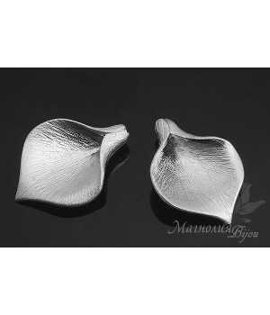 БУСИНА(подвеска) "Калла малая", родиевое покрытие