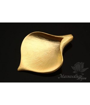 БУСИНА(подвеска) "Калла большая", позолота 14 карат