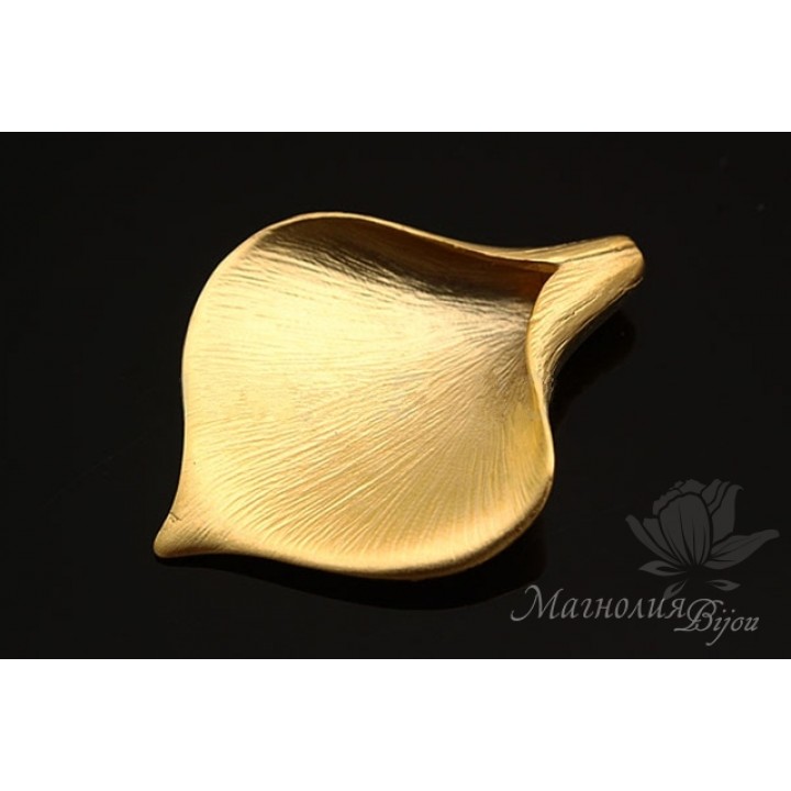 БУСИНА(подвеска) "Калла большая", позолота 14 карат