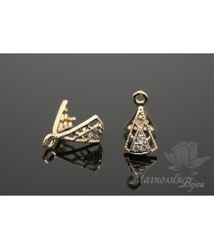 БЕЙЛ зажимный "Трио", позолота 14 карат