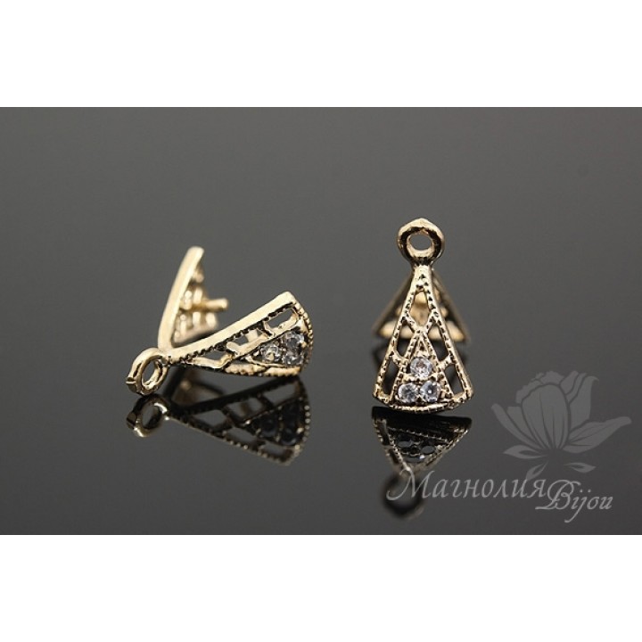 БЕЙЛ зажимный "Трио", позолота 14 карат