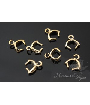 Бейл зажимный "Малый", позолота 14 карат