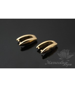 Бейл зажимный "Глянец", позолота 14 карат