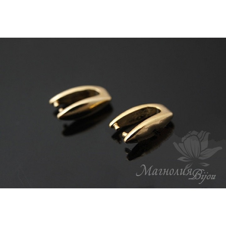 Бейл зажимный "Глянец", позолота 14 карат
