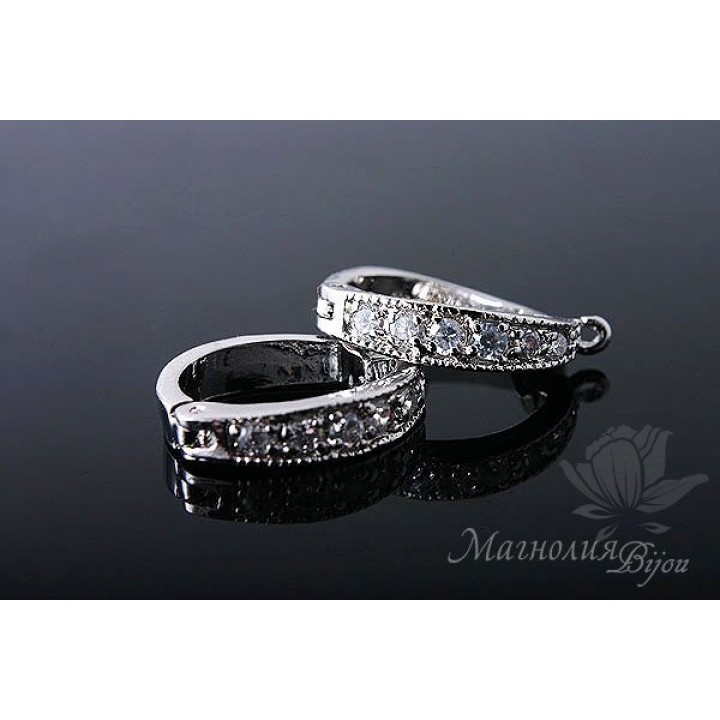 БЕЙЛ с застежкой, родиевое покрытие