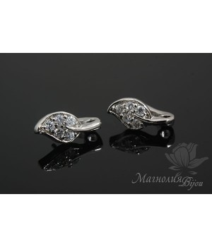 БЕЙЛ зажимный "Листик", родиевое покрытие БЕЙЛ зажимный "Листик", родиевое покрытие