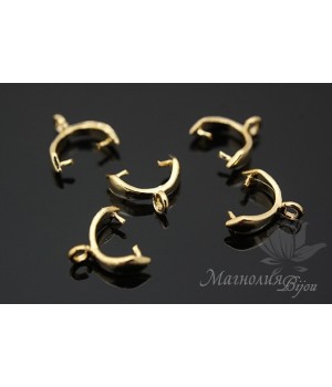 Бейл зажимный "Гладкий", позолота 14 карат Бейл зажимный "Гладкий", позолота 14 карат