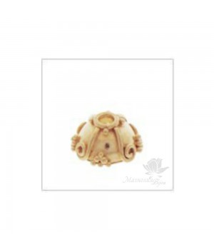 ШАПОЧКА серебро 925 пробы с позолотой(Vermeil), 9мм(2036-V)