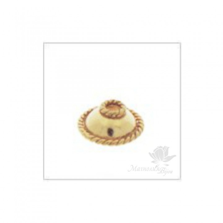 ШАПОЧКА серебро 925 пробы с позолотой(Vermeil), 7.3мм(2065)