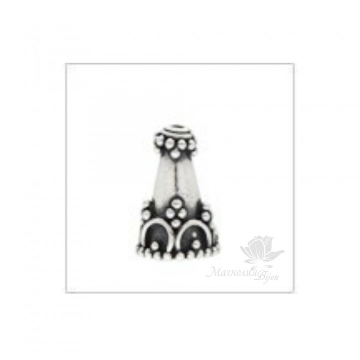 КОНУС серебро 925 пробы, 10:8мм(2122)