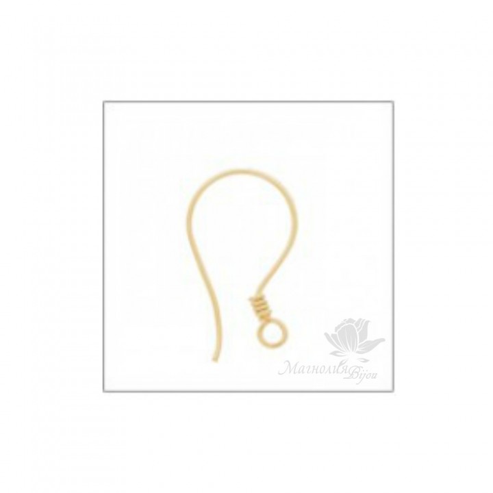 Швензы серебро 925 пробы с позолотой Vermeil(4001-V)