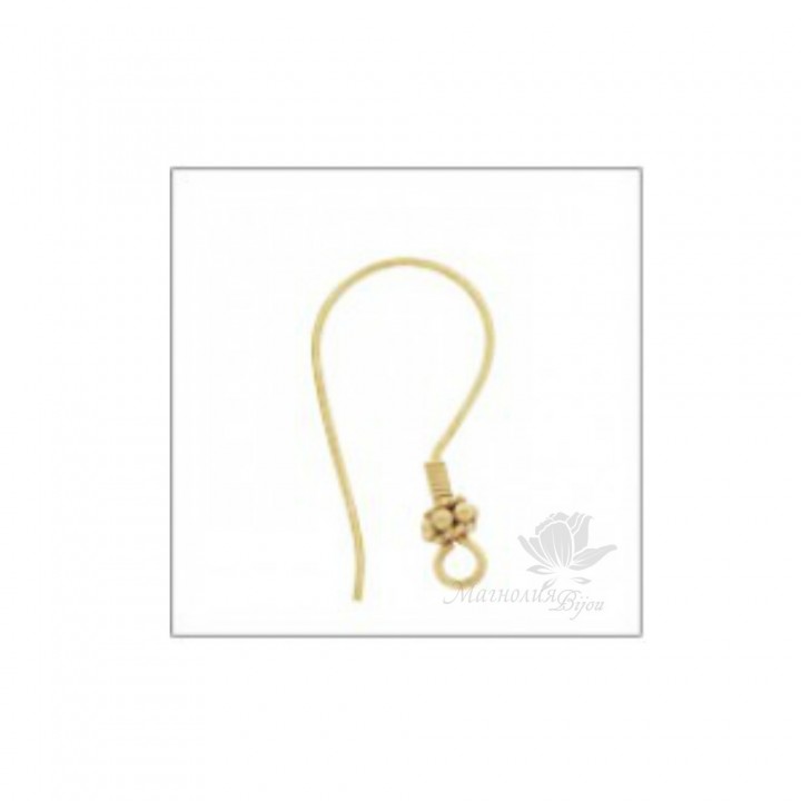 Швензы серебро 925 пробы с позолотой Vermeil(4024-V)