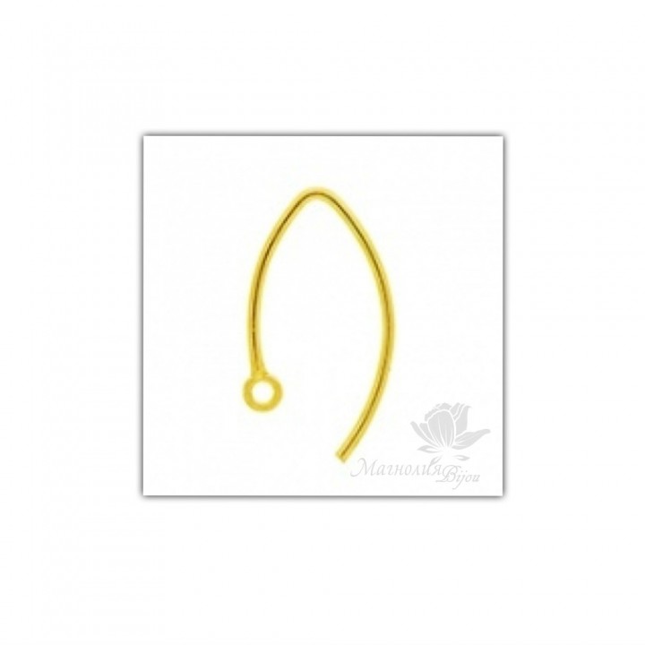 Швензы серебро 925 пробы с позолотой Vermeil(4045-V)