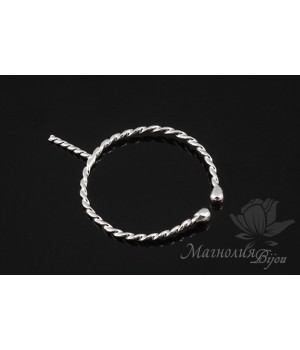 ОСНОВА ДЛЯ КОЛЬЦА с пином для вклеивания "Delicate", родиевое покрытие ОСНОВА ДЛЯ КОЛЬЦА с пином для вклеивания "Delicate", родиевое покрытие