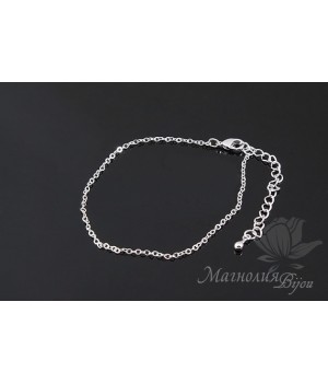 ОСНОВА-ЦЕПОЧКА для браслета, родиевое покрытие ОСНОВА-ЦЕПОЧКА для браслета, родиевое покрытие
