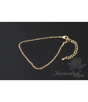 ОСНОВА-ЦЕПОЧКА для браслета, позолота 16 карат ОСНОВА-ЦЕПОЧКА для браслета, позолота 16 карат