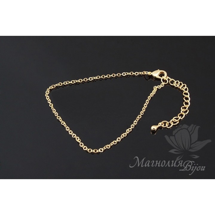 ОСНОВА-ЦЕПОЧКА для браслета, позолота 16 карат
